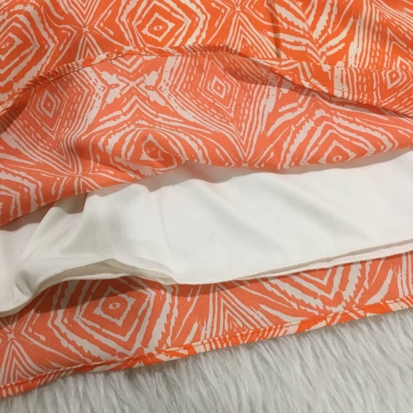 Akira Chicago geometric orange dress summer dress size small - Picture 4 of 7